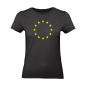 Preview: Europa Damen T-Shirt Schwarz