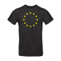 Preview: Europa Herren T-Shirt Schwarz