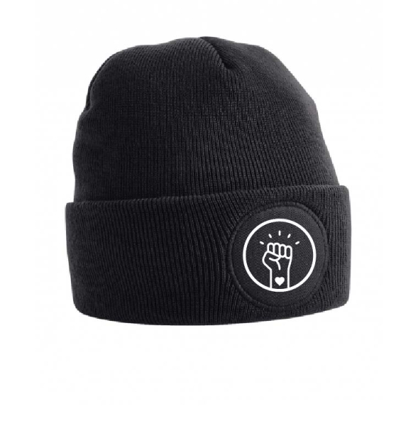 Strickmütze schwarz - Für Dich und mit Dir
