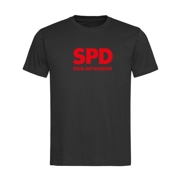SPD Ortsverein Herren T-Shirt (großes Logo) (Bio Baumwolle)