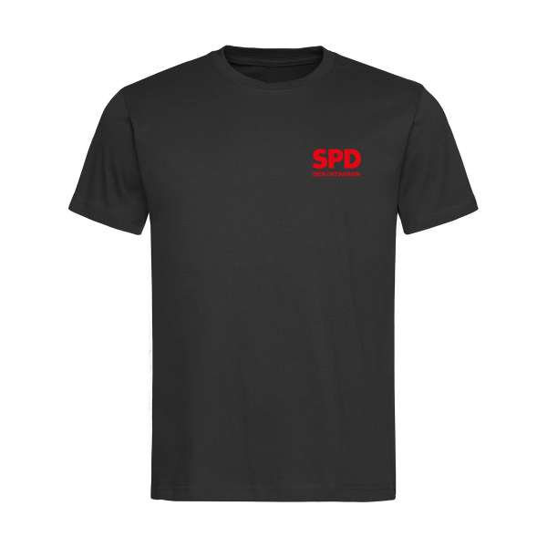 SPD Ortsverein Herren T-Shirt (kleines Logo) (Bio Baumwolle)