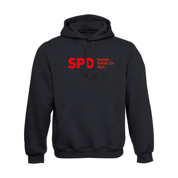 Preview: SPD Soziale Politik für Dich Hoodie (großes Logo) (unisex)