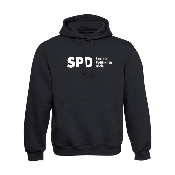 Preview: SPD Soziale Politik für Dich Hoodie (großes Logo) (unisex)