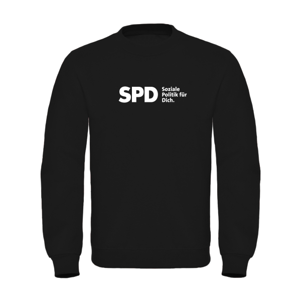 SPD Soziale Politik für Dich Sweatshirt (großes Logo) (unisex)