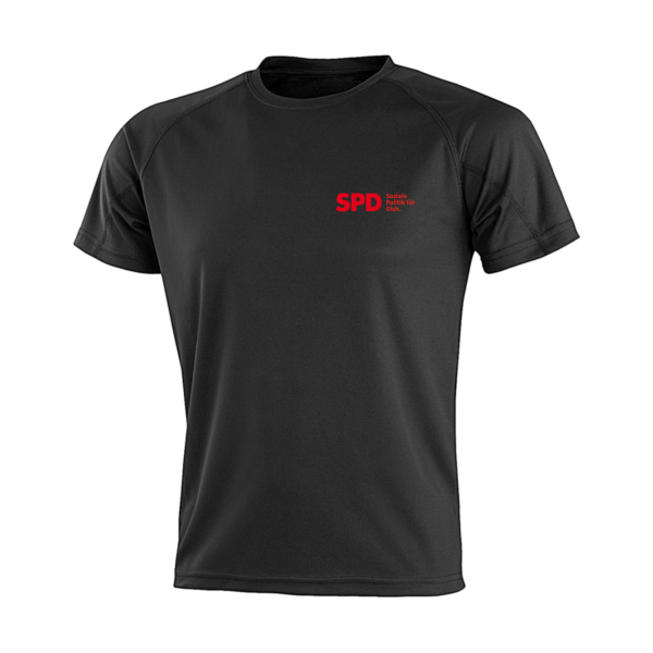 Preview: SPD Soziale Politik für Dich Funktionsshirt (kleines Logo)