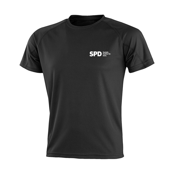 Preview: SPD Soziale Politik für Dich Funktionsshirt (kleines Logo)