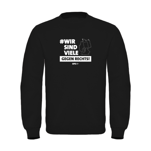 #WIRSINDVIELE gegen Rechts Sweatshirt (unisex)