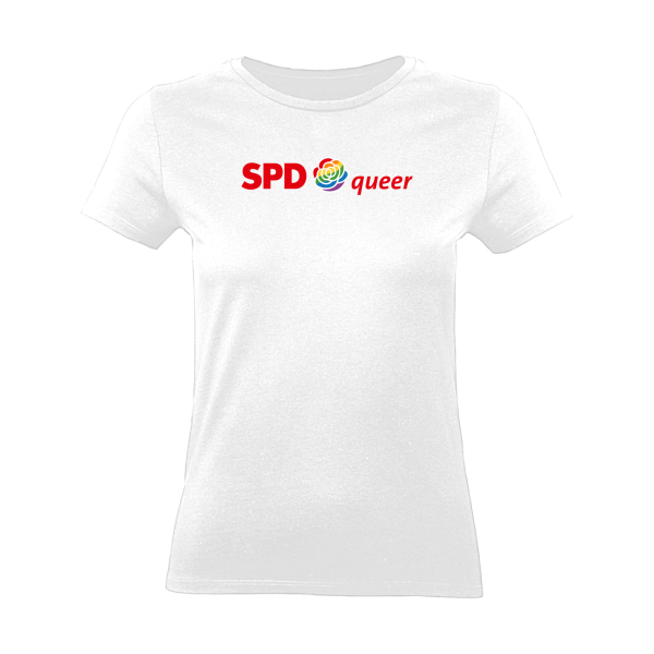 Queer Damen T-Shirt (großes Logo)
