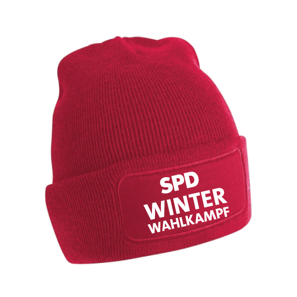 Winterwahlkampf Mütze SPD