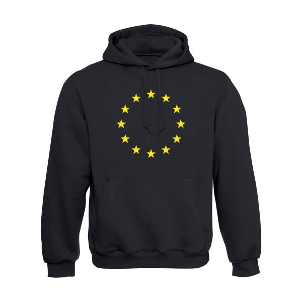 Europa Hoodie Schwarz (unisex)