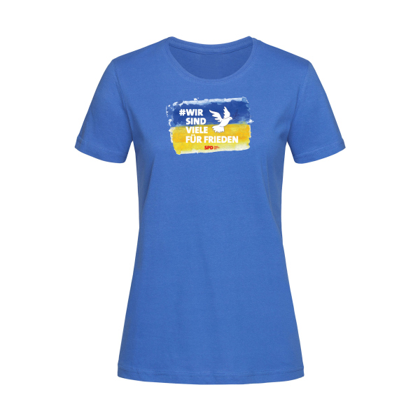 #WIRSINDVIELE für Frieden Damen T-Shirt (Bio Baumwolle)