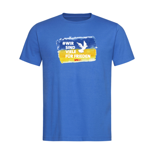 #WIRSINDVIELE für Frieden Herren T-Shirt (Bio Baumwolle)
